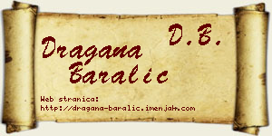 Dragana Baralić vizit kartica
